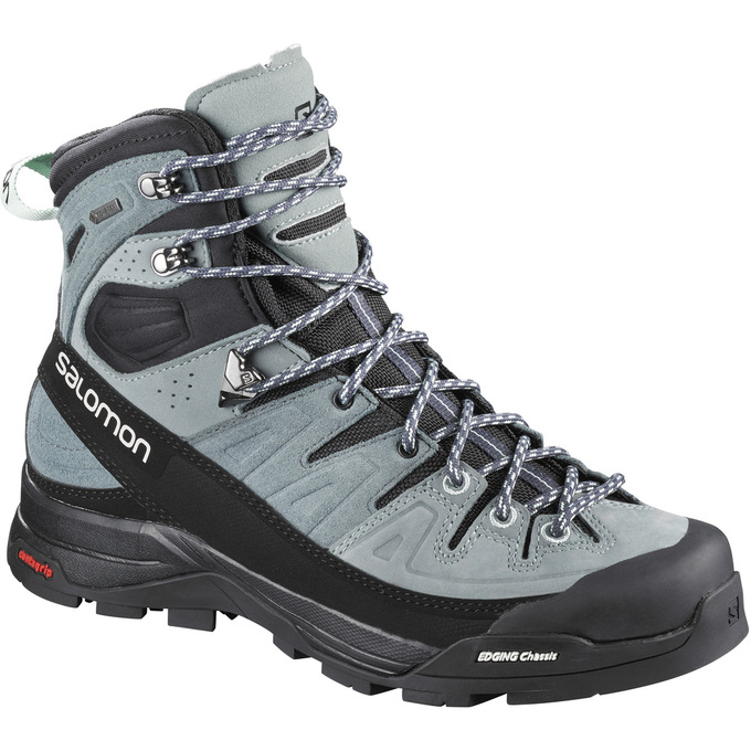 Salomon Singapore Mens Hiking Boots - X ALP HIGH LTR GTX® W Light Blue/Black | 06942-QBAT